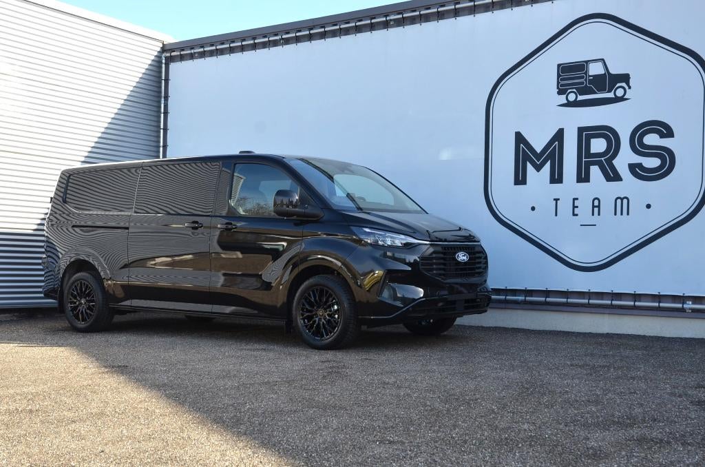 Ford Transit Custom-L2-Limited-Dubbelcabine-Nieuw- 41900+BTW, Auto's, Automaat, Stof, Euro 6, Zwart