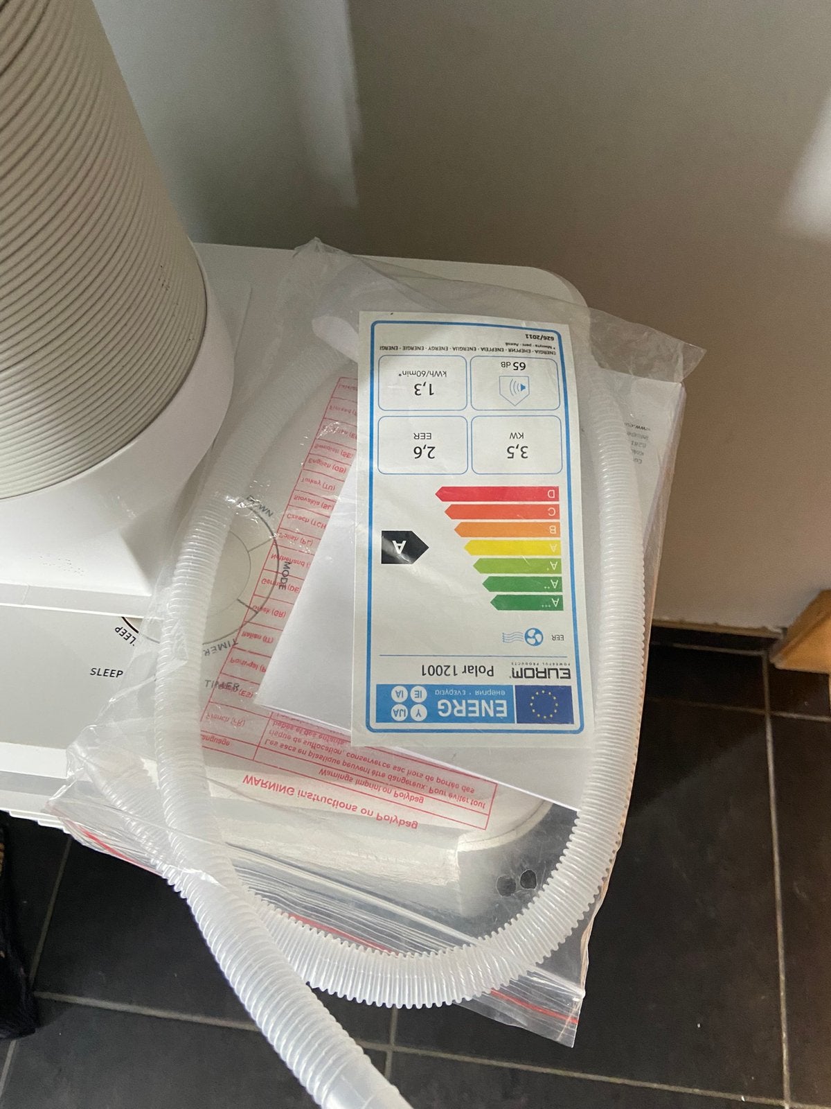 Mobiel airco, Ophalen, Zo goed als nieuw