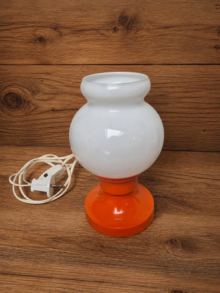 Vintage oranje tafellamp uit 1970, Ophalen