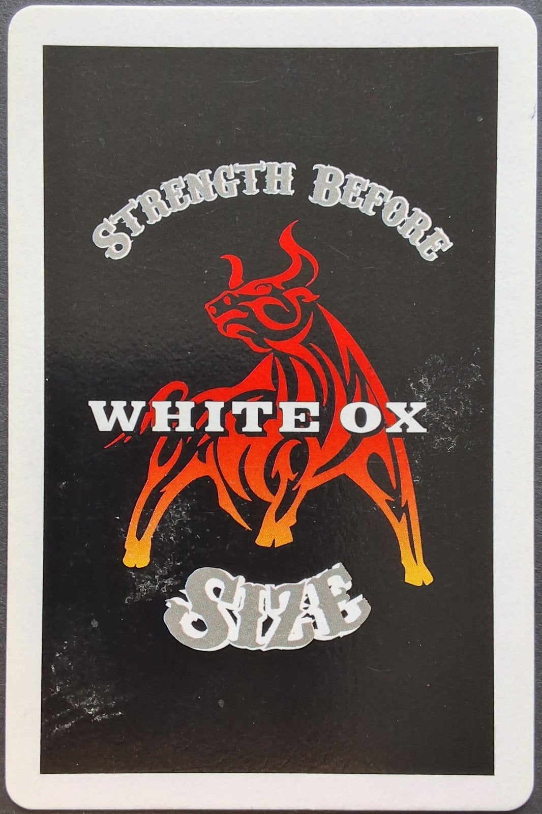 1 Speelkaart  White Ox, Ophalen of Verzenden