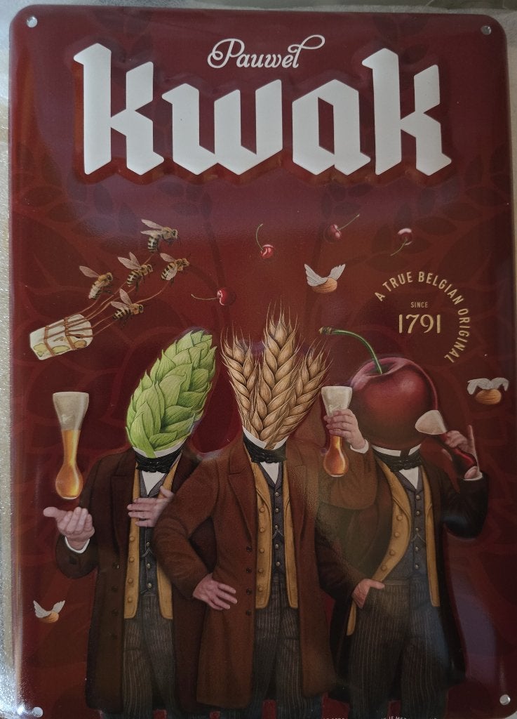 Reclamebord Kwak, Collections, Marques & Objets publicitaires, Neuf, Panneau publicitaire, Enlèvement ou Envoi