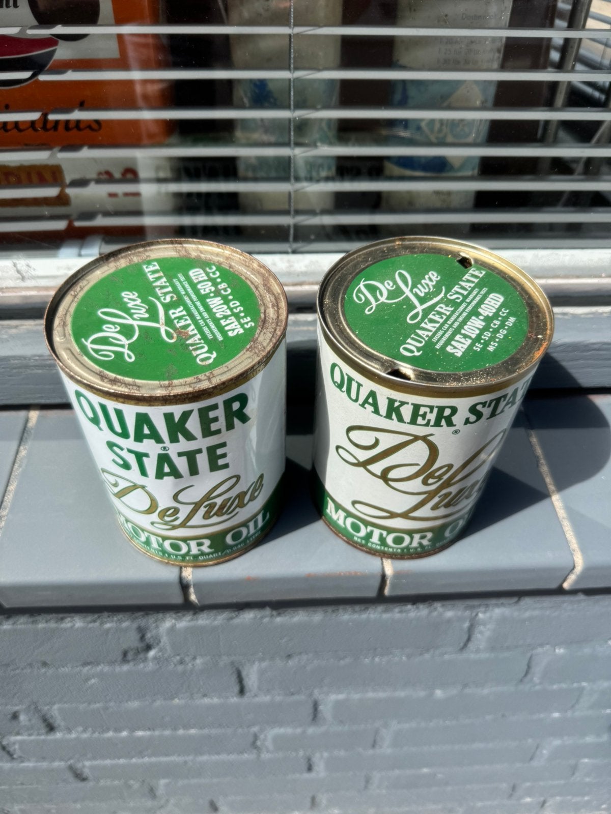 Bidon d'huile Quaker State USA, Collections, Enlèvement ou Envoi, Utilisé, Emballage