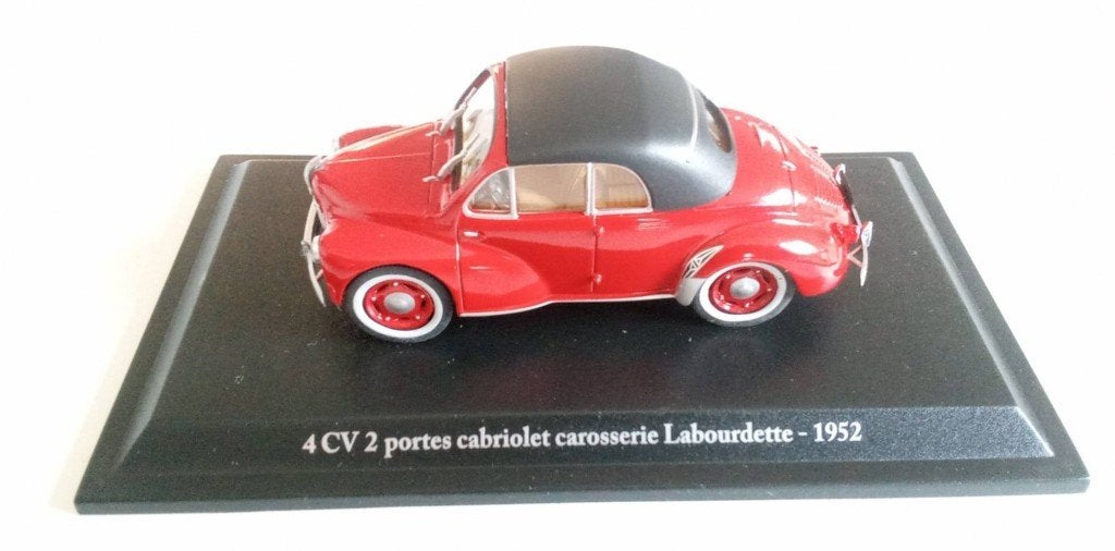 Zeldzame Renault 4CV Cabriolet Labourdette 1952 schaal 1/43, Ophalen of Verzenden, Gebruikt, Auto, Overige merken