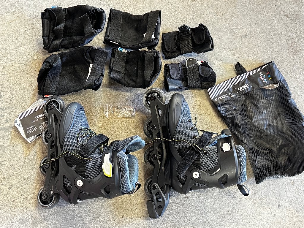 INLINE ROLLERS INLINESKATES 44 FIT500 Decathlon OXELO homme, Sports & Fitness, Autres marques, Rollers 4 roues en ligne, Enlèvement ou Envoi