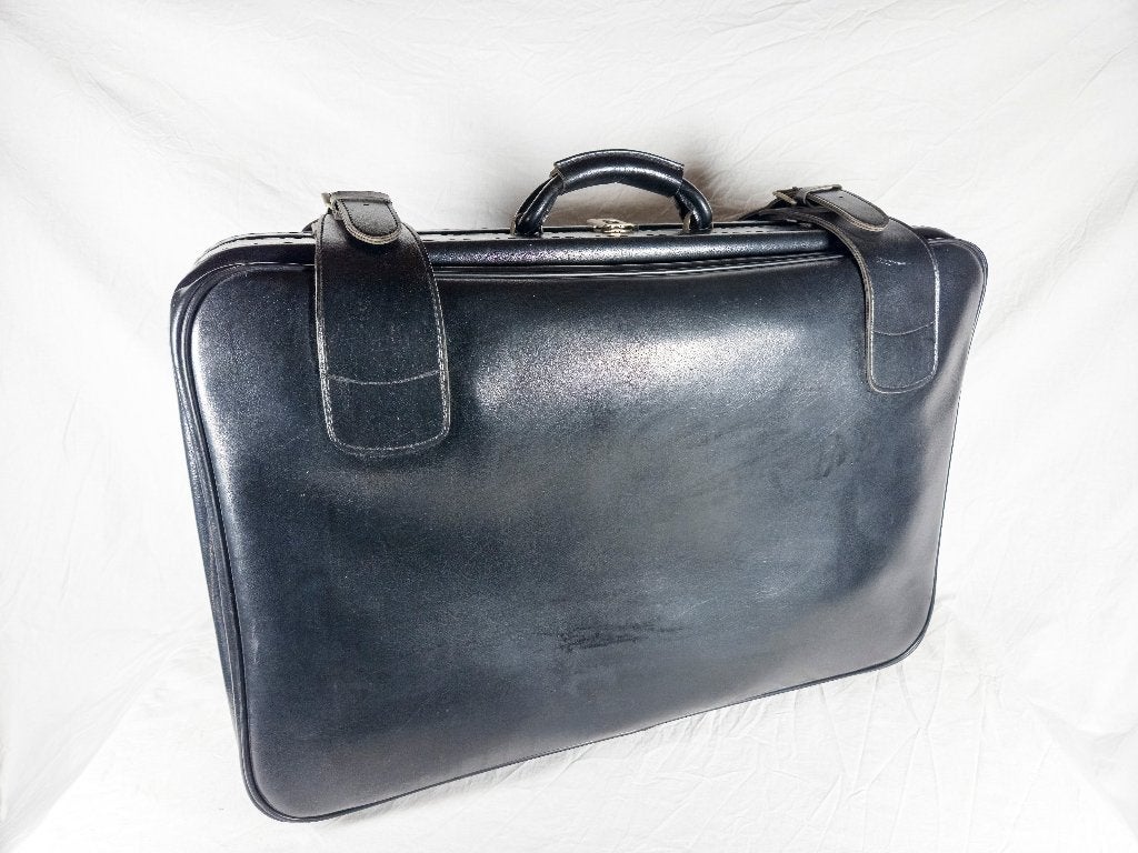 Valise en Cuir Noir Vintage – Déco, Enlèvement, Maison et Meubles