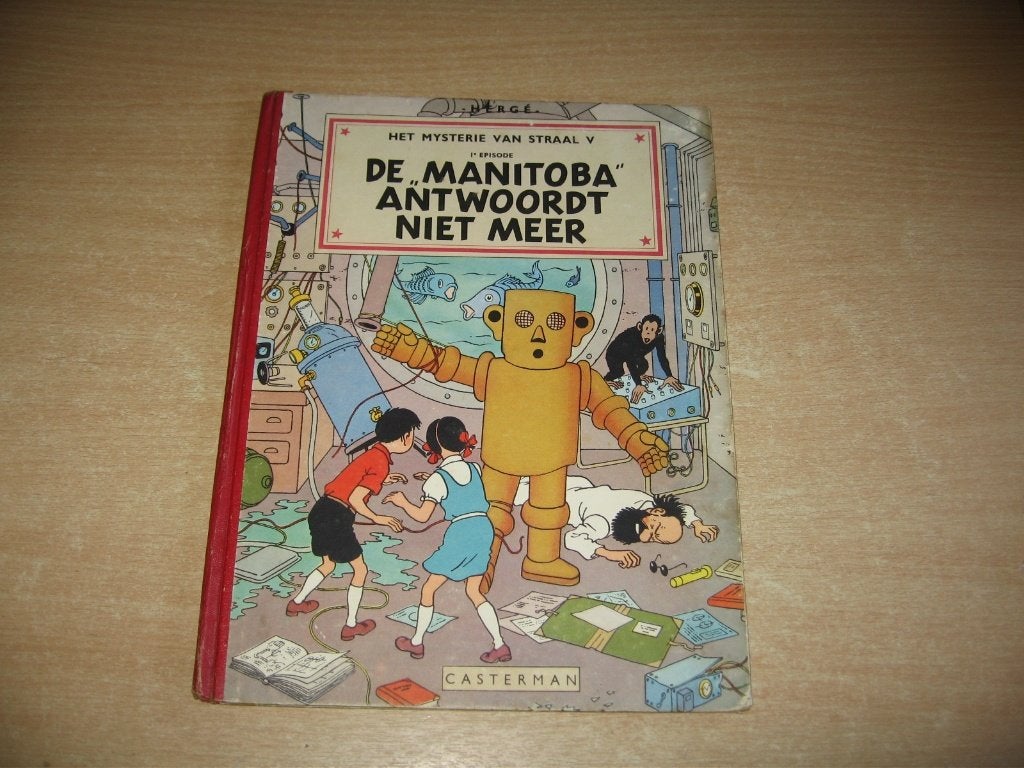 Jo, Suus en Jokko 3 :De Manitoba antwoordt niet meer - 1e dr, Gelezen, Eén stripboek, Ophalen of Verzenden, Herge