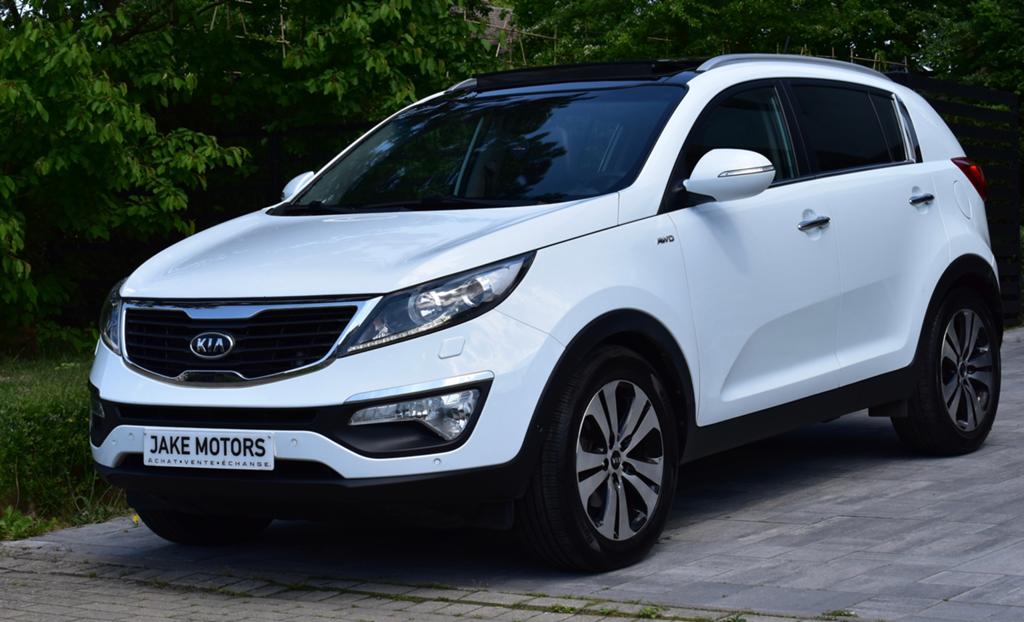 Sportage 2.0 CRDi 4WD/BOITE AUTO/FULL OPTION/, Auto's, 1995 cc, Zwart, 4 cilinders, Leder