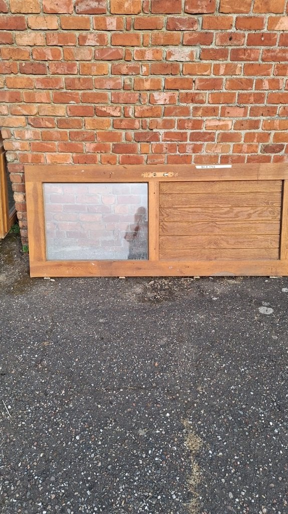 houten buitendeur met dubbel glas, Doe-het-zelf en Bouw, Ophalen, Gebruikt, 80 tot 100 cm, Minder dan 200 cm