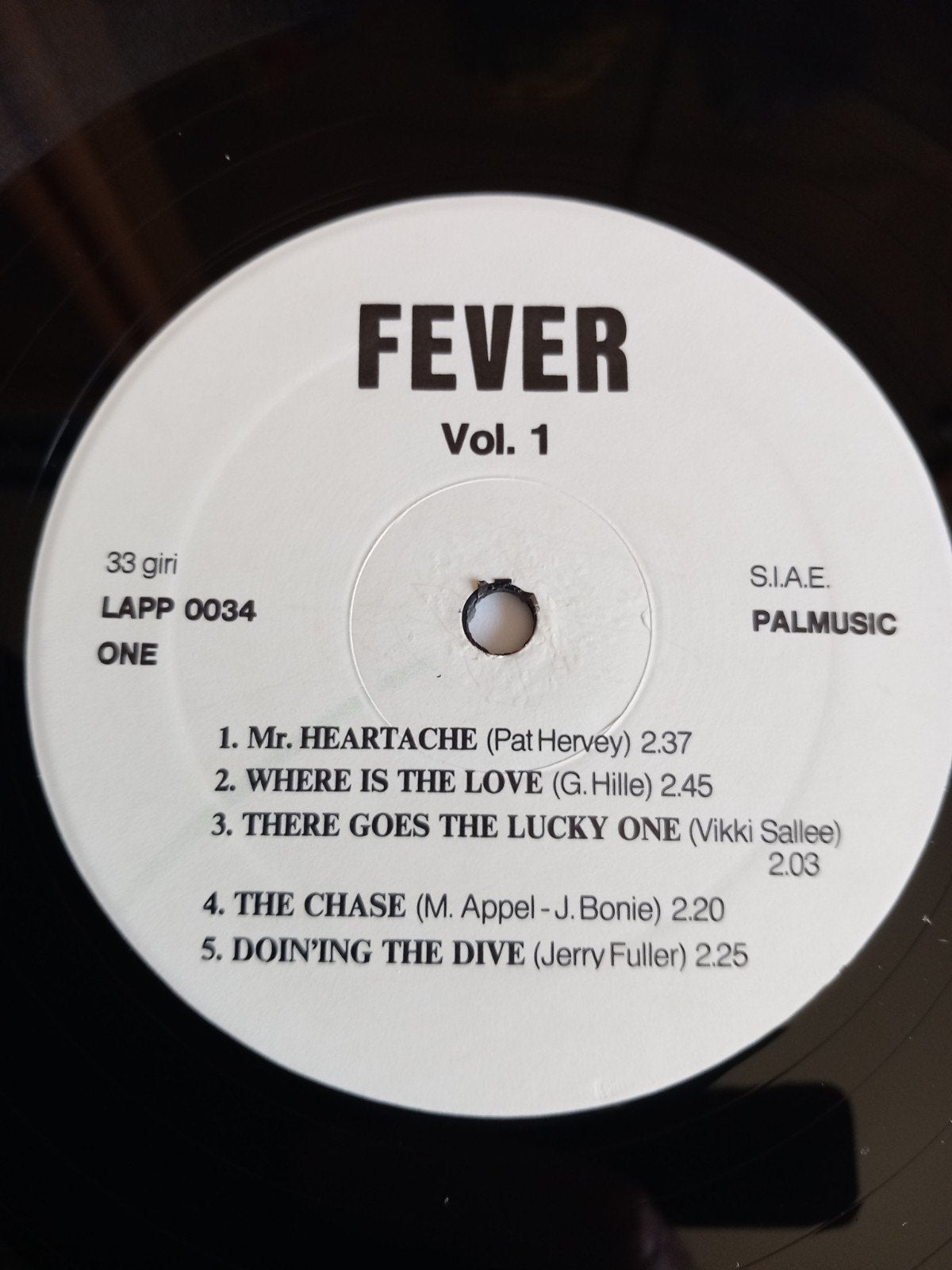FEVER VOL.1.POPCORN 60s MUZIEK COMPILATIE LP, Complilatie, LP