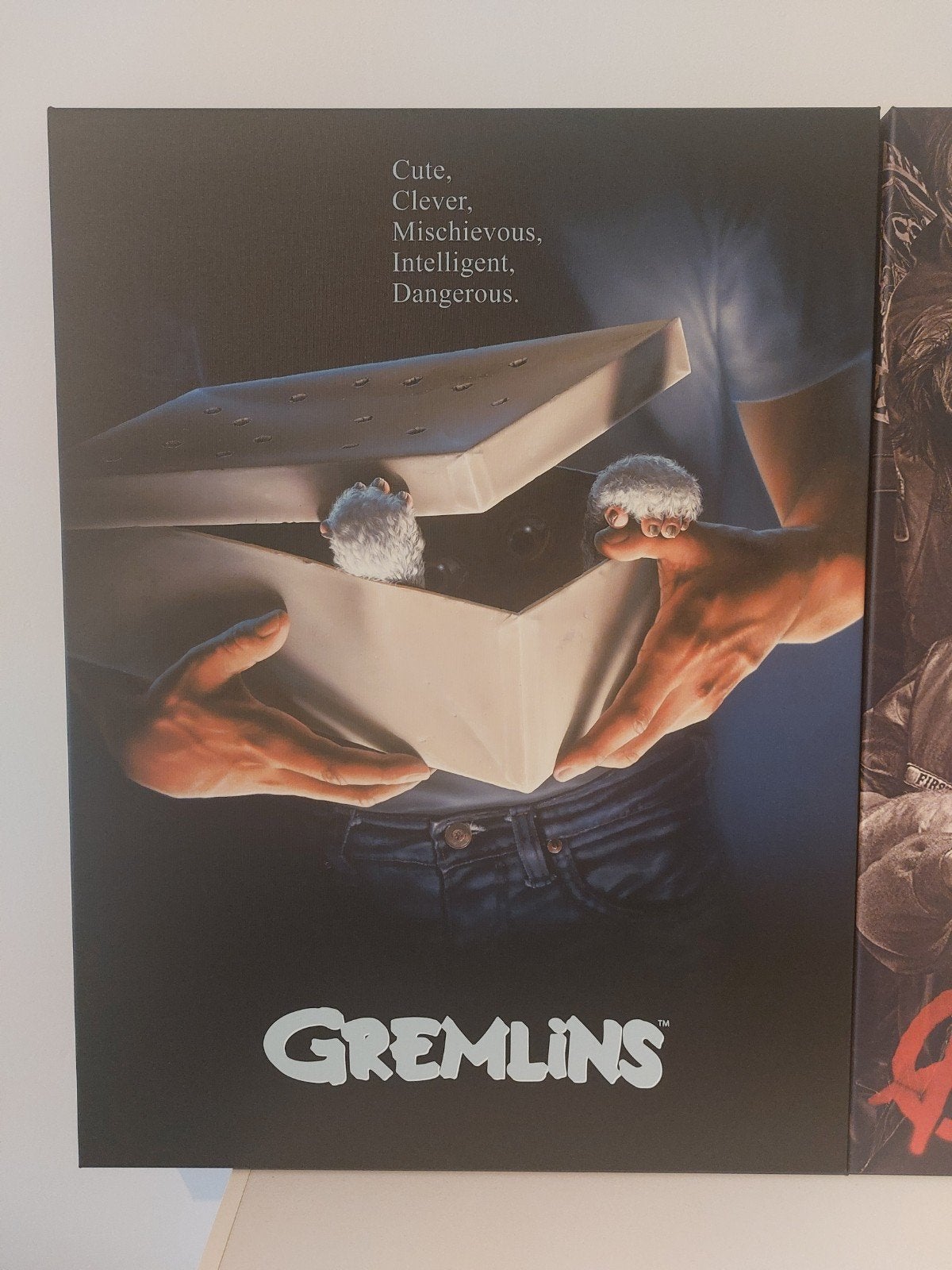 Gremlins Doek op Canvas 60cm op 80cm Nieuwstaat, Enlèvement, Comme neuf