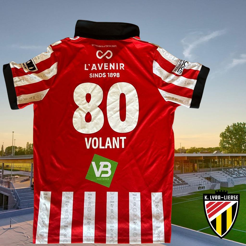 Matchworn shirt | K. Lyra-Lierse | Maxim Volant, Sport en Fitness, Voetbal, Gebruikt, Shirt, Maat XL, Service@jako.com
