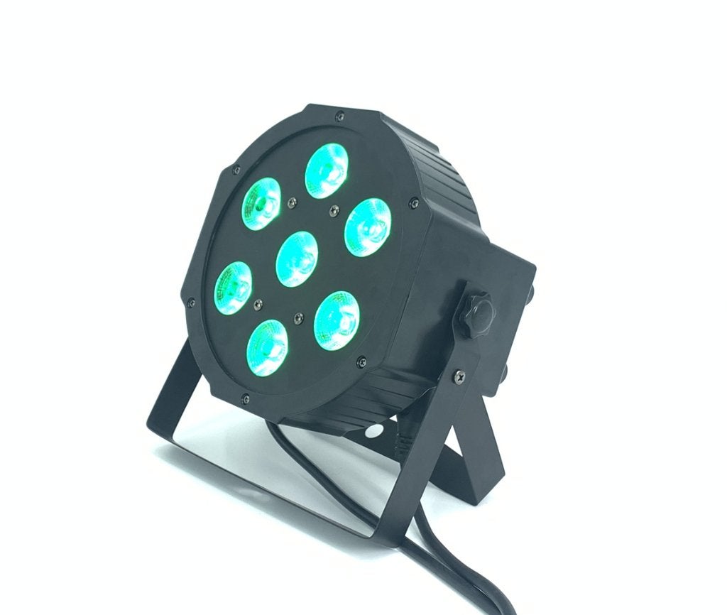 SUPERPROMO Nouveau PAR LED PLAT RGBWAUV 7 X 24 W, Enlèvement ou Envoi, Neuf, Lumières, Commande sonore