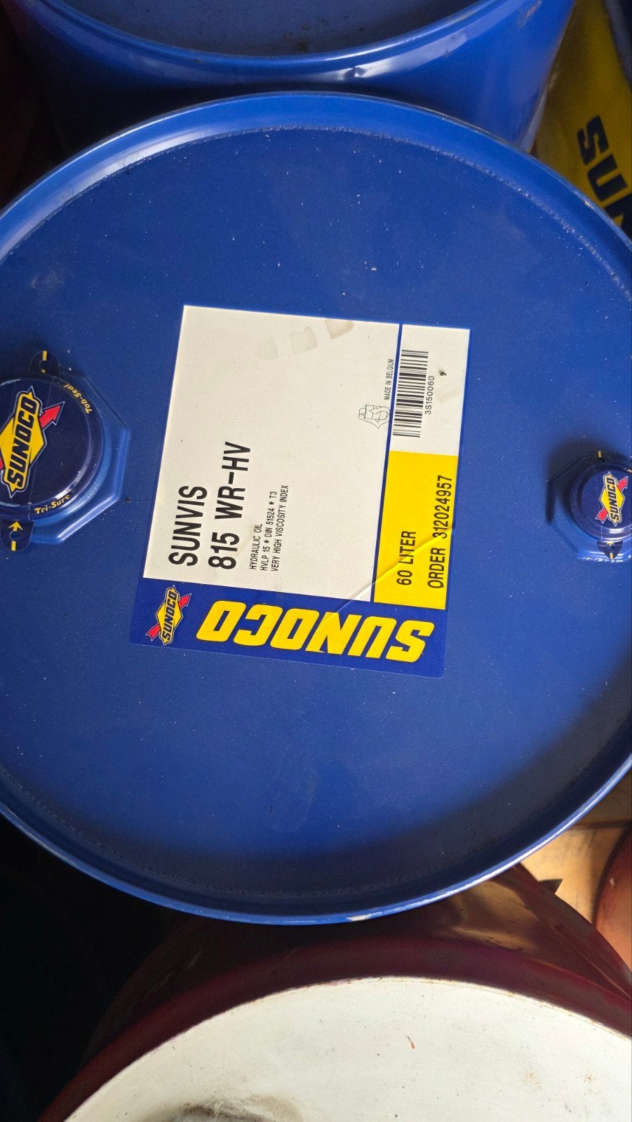 Sunoco hydraulique olie   60l, Articles professionnels, Enlèvement ou Envoi