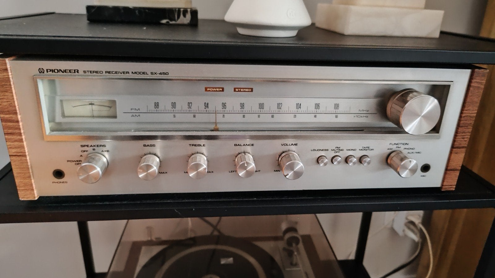 Pioneer stereo receiver SX-450, luidsprekers (2) Beovox, Ophalen, Gebruikt, Philips