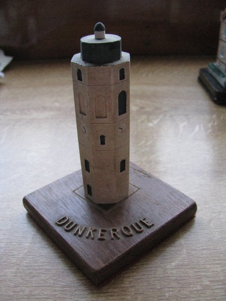 vuurtoren beeldje Frankrijk - Dunkerque  phare, Ophalen of Verzenden, Zo goed als nieuw, Schaalmodel