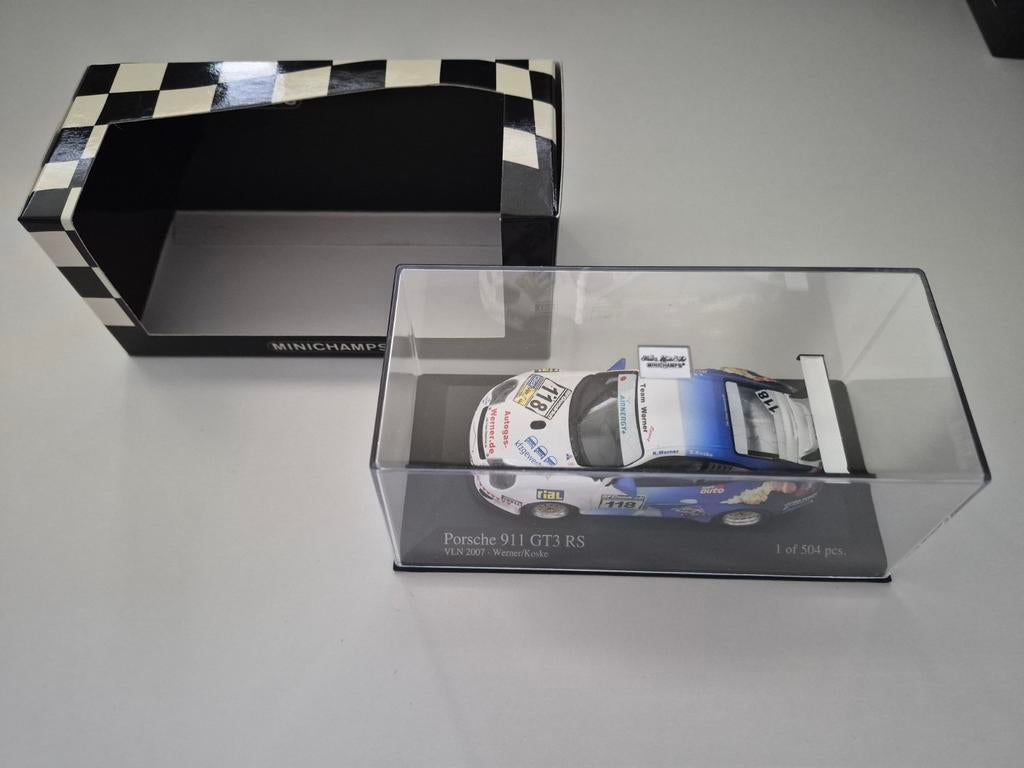 Minichamps 1/43 Porsche 911 GT3 RS 400 076418, Ophalen of Verzenden, Zo goed als nieuw, Auto, MiniChamps