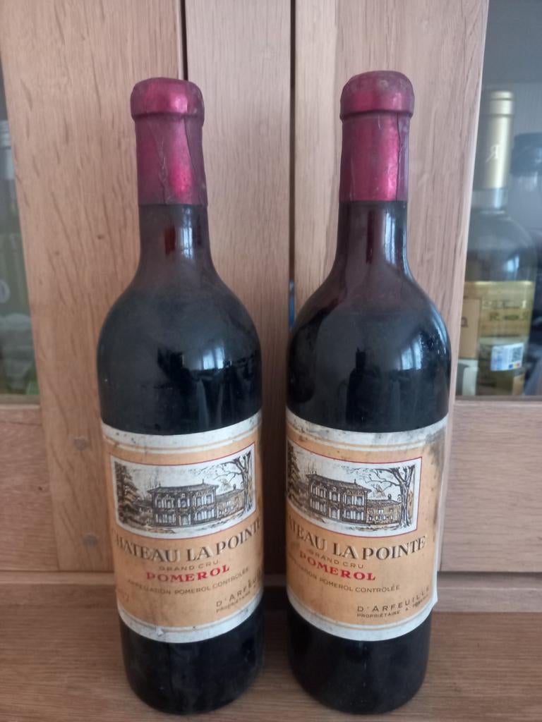 2 flessen Chateau la Pointe Pomerol 1967, Verzamelen, Ophalen