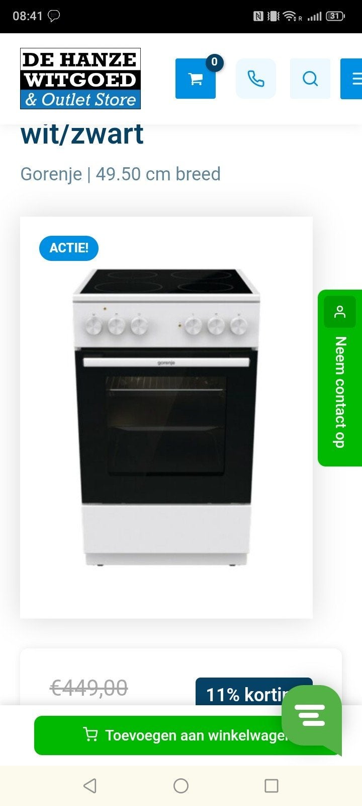 Cuisinière neuve, Electroménager, Enlèvement, Micro-ondes, Électrique, 4 zones de cuisson