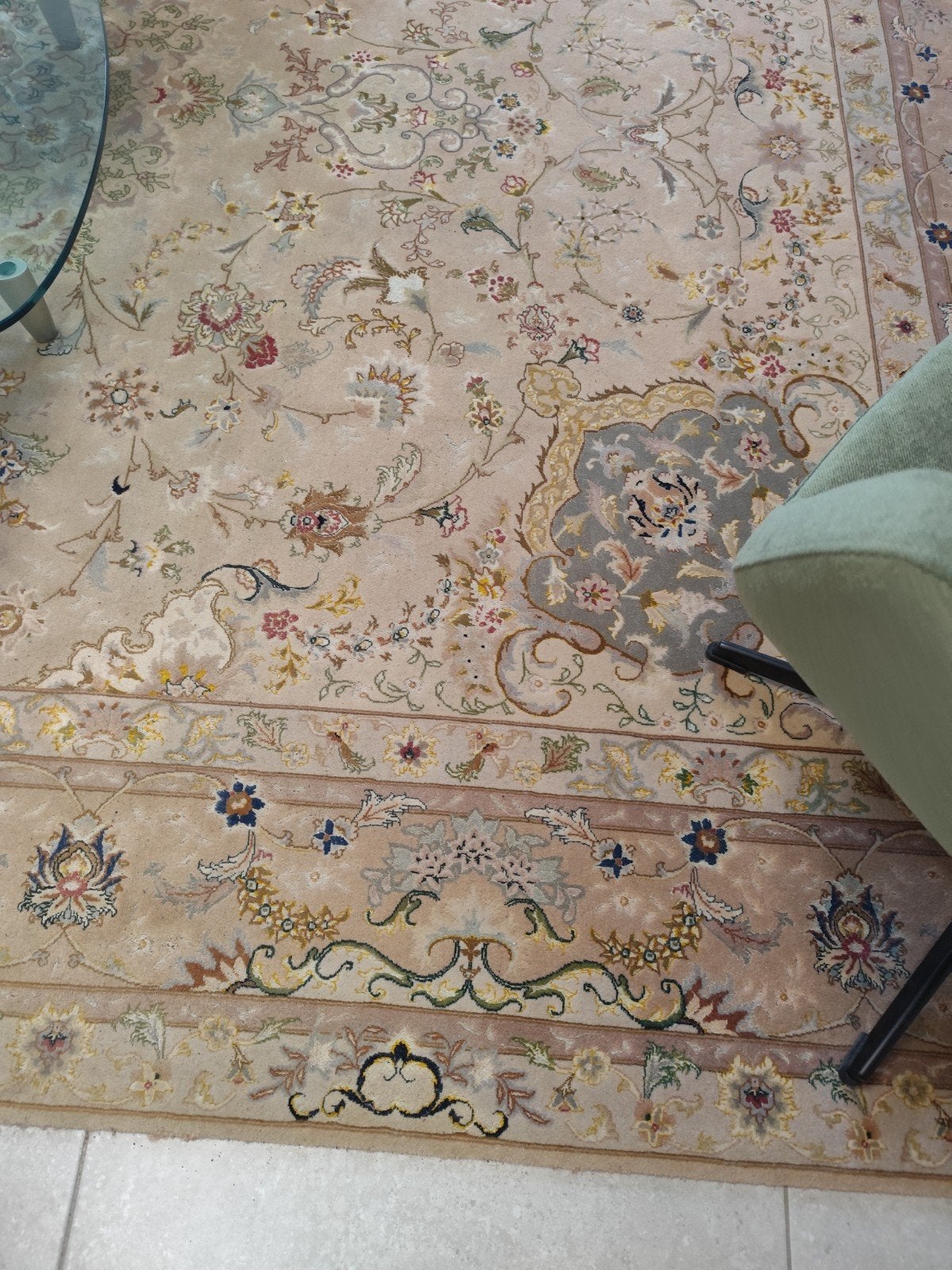 Perzisch tapijt TABRIZ afkomst Iran 2,50mX3,60m, Ophalen