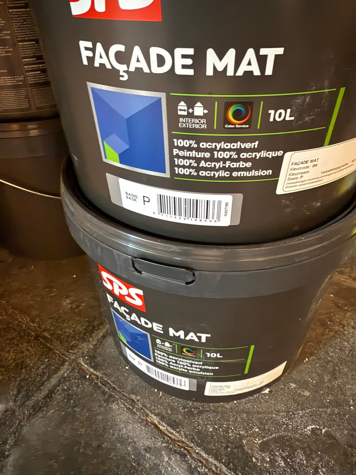Sps façade verf wit, Doe-het-zelf en Bouw, Ophalen, Nieuw, Wit, Verf