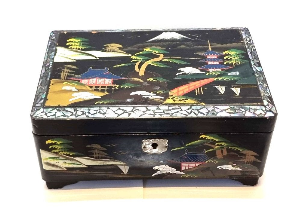 Boîte à musique, boîte à bijoux, japonaise, Antiquités & Art, Enlèvement ou Envoi