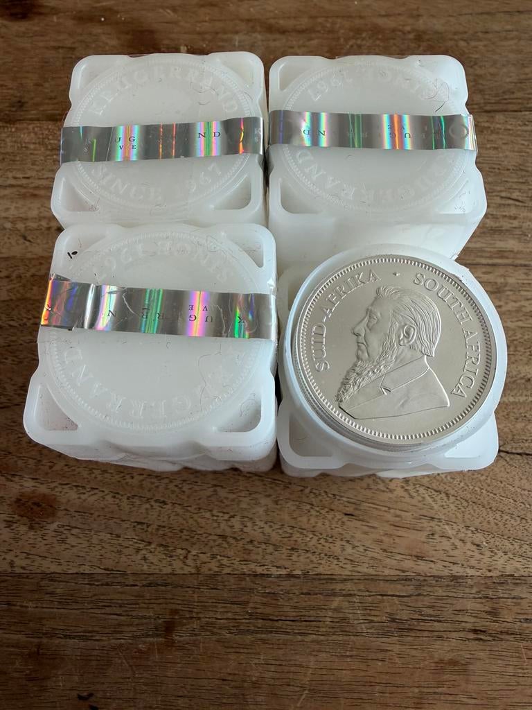 Zilveren Krugerrand Ounce Munten 100 stuks, Enlèvement, Argent