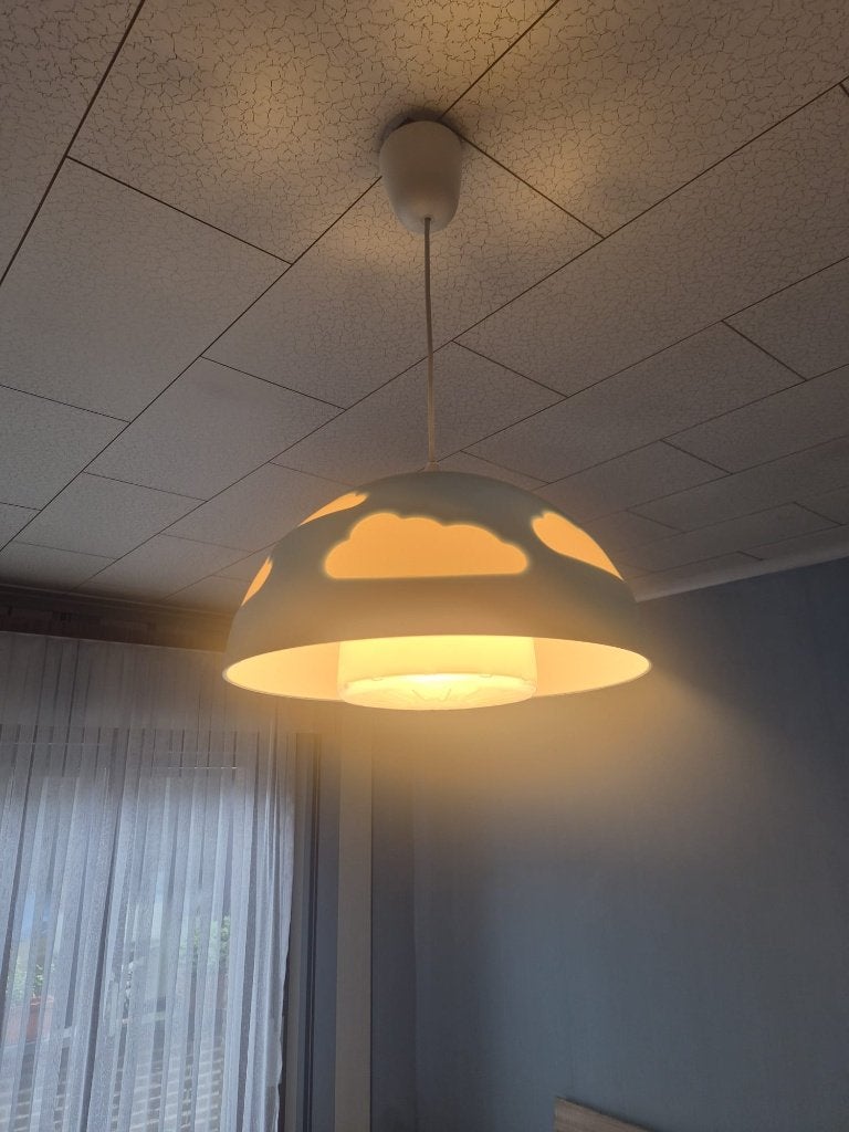 2 Vintage IKEA Skojig cloud lamps Tafel en Hanglamp, Ophalen, Zo goed als nieuw, Kunststof, Vintage