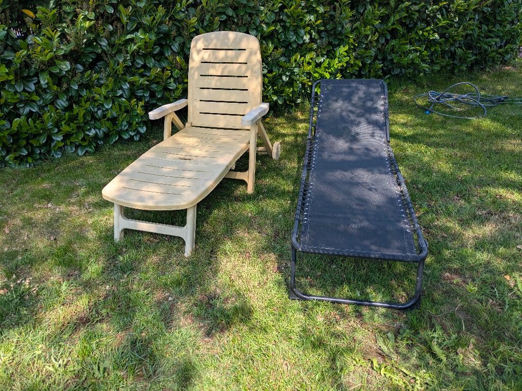 Tuinstoelen, Ophalen, Gebruikt, Plastic, Inklapbaar