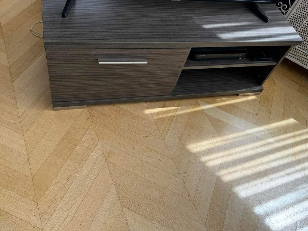 Table à manger + chaises + dressoir + meuble tv, Enlèvement, Comme neuf