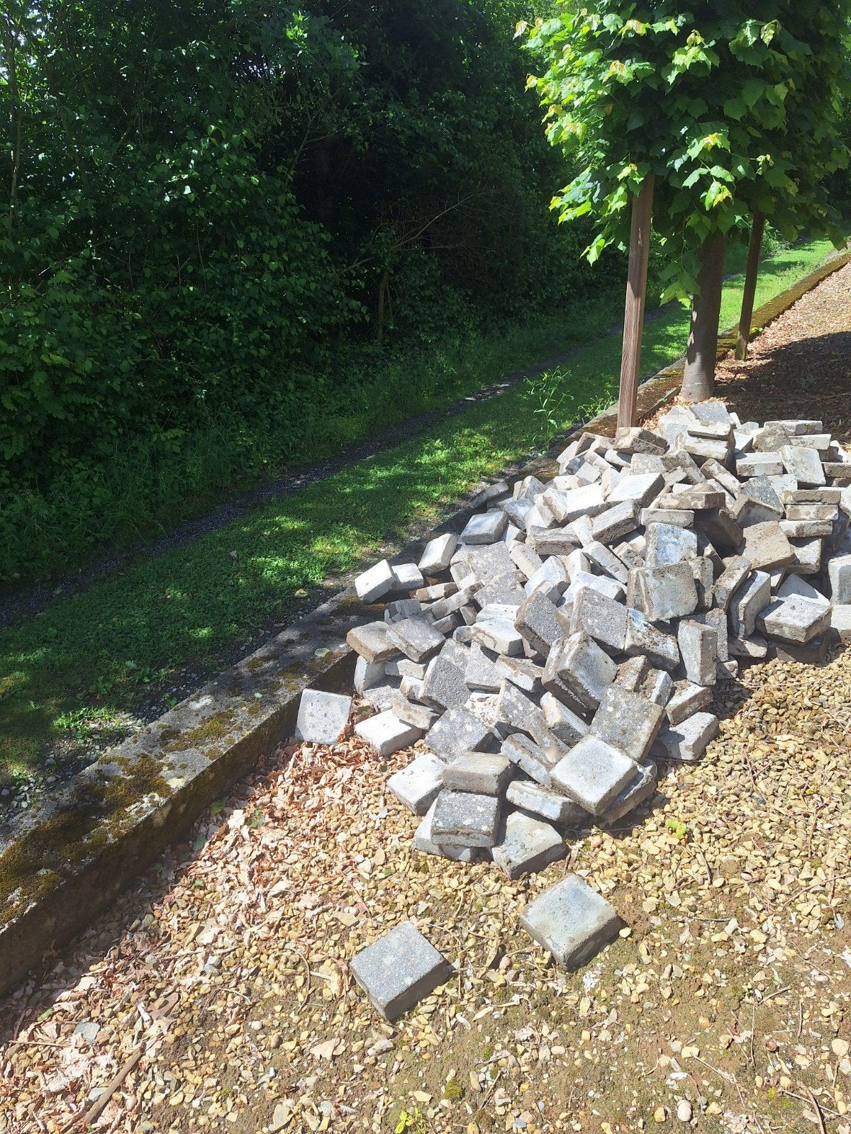 Pavés béton 15/15/5, Utilisé