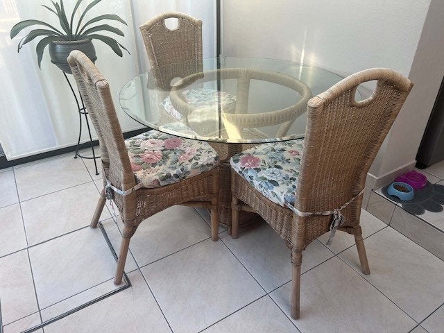 rotan set, Ophalen, Gebruikt, Riet of Rotan