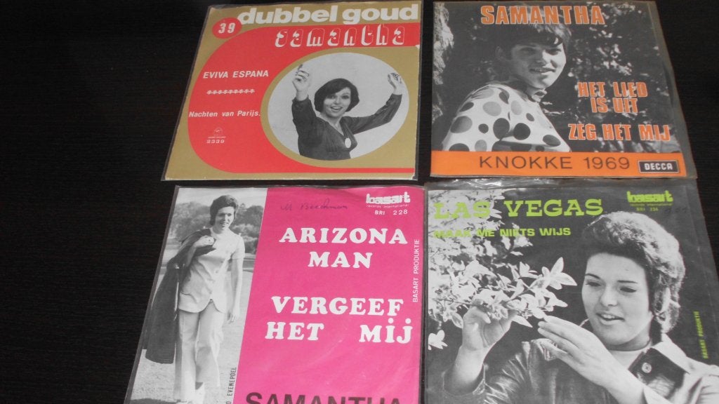 Singels van Samantha, Cd's en Dvd's, Vinyl | Nederlandstalig, Beschermende buitenhoes, Ophalen of Verzenden, Gebruikt