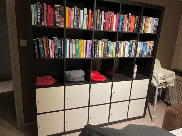 grote kast, 25 à 50 cm, Avec tablette(s), Zwart, 150 à 200 cm