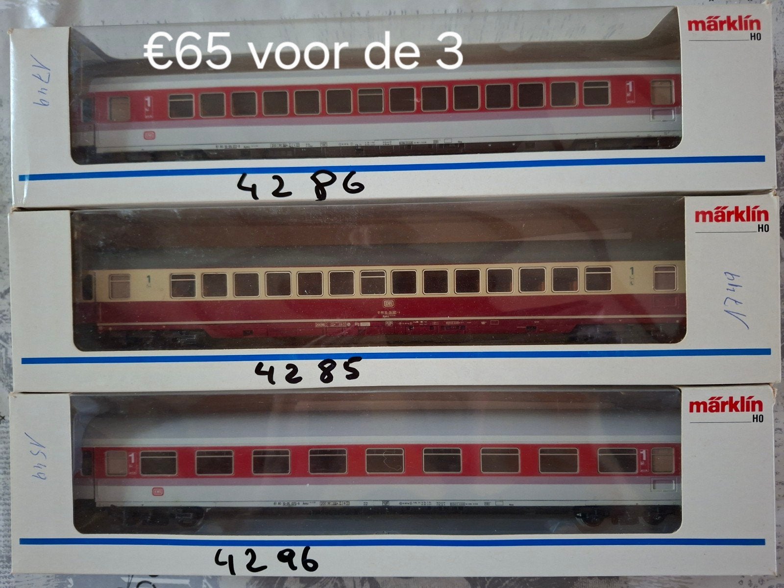 HO Marklin/passagierwagons, Hobby en Vrije tijd, Modeltreinen | Overige schalen, Ophalen