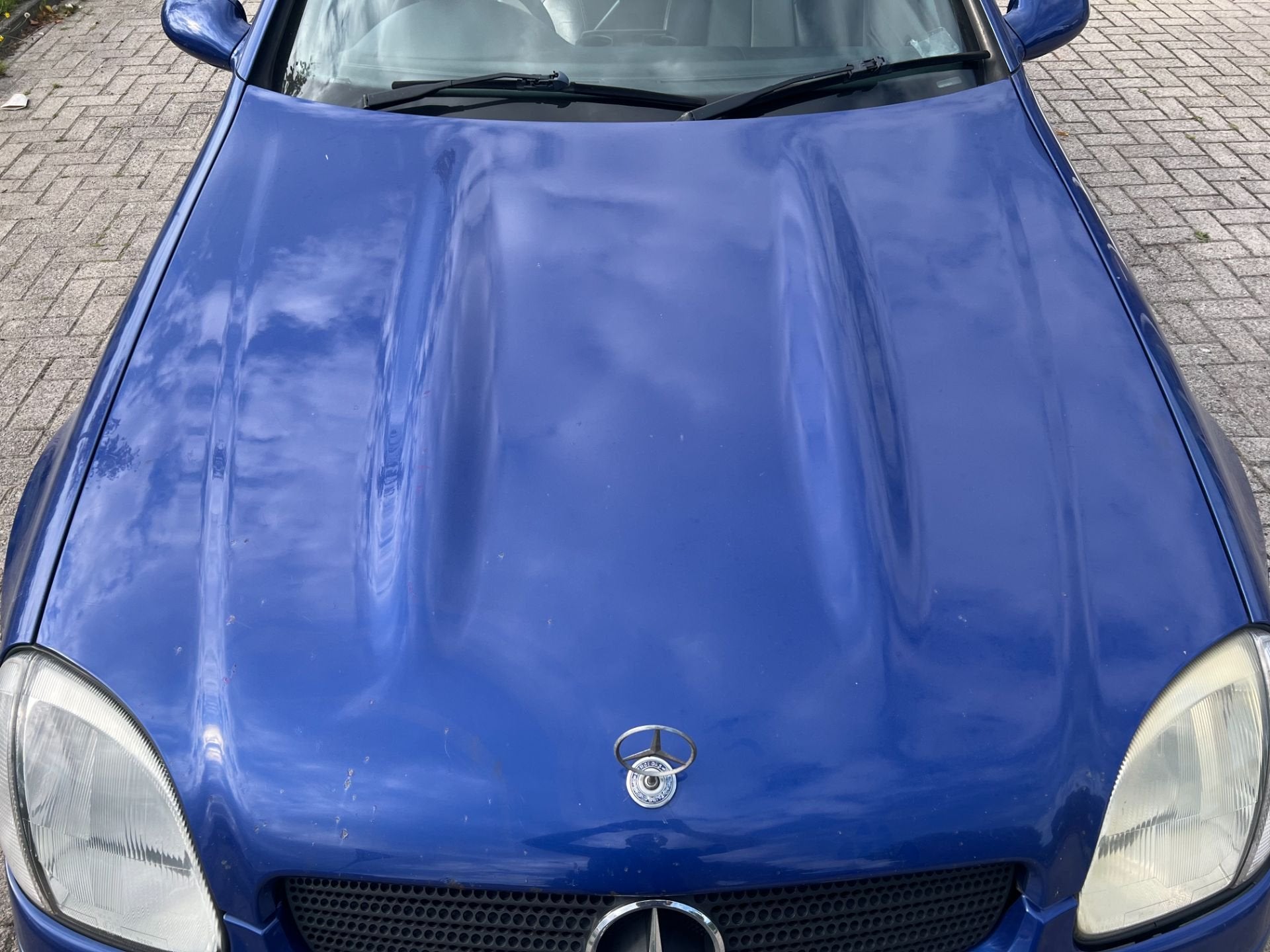 Capot bleu Mercedes SLK R170 352 (1996-2004), Mercedes-Benz AG, Mercedes-Benz, Utilisé, Mercedesstrasse 120
70372  Stuttgart, DE