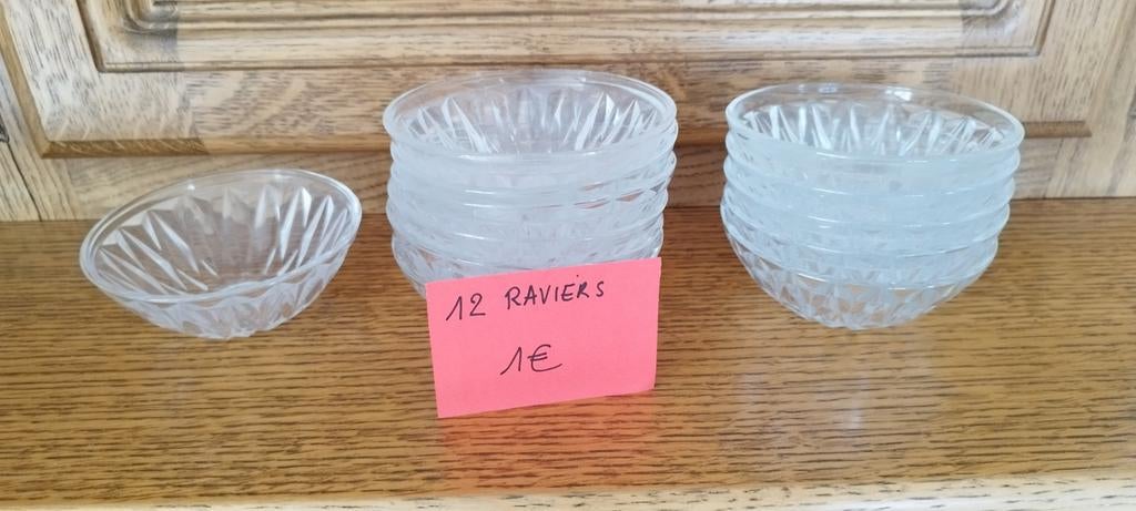 Raviers verre, Utilisé, Verre, Autres styles, Récipient(s)