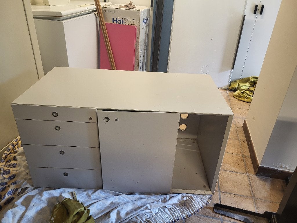 bureaukast, Huis en Inrichting, Kasten | Roldeurkasten en Archiefkasten, Ophalen, Kunststof, 100 tot 150 cm, Zo goed als nieuw