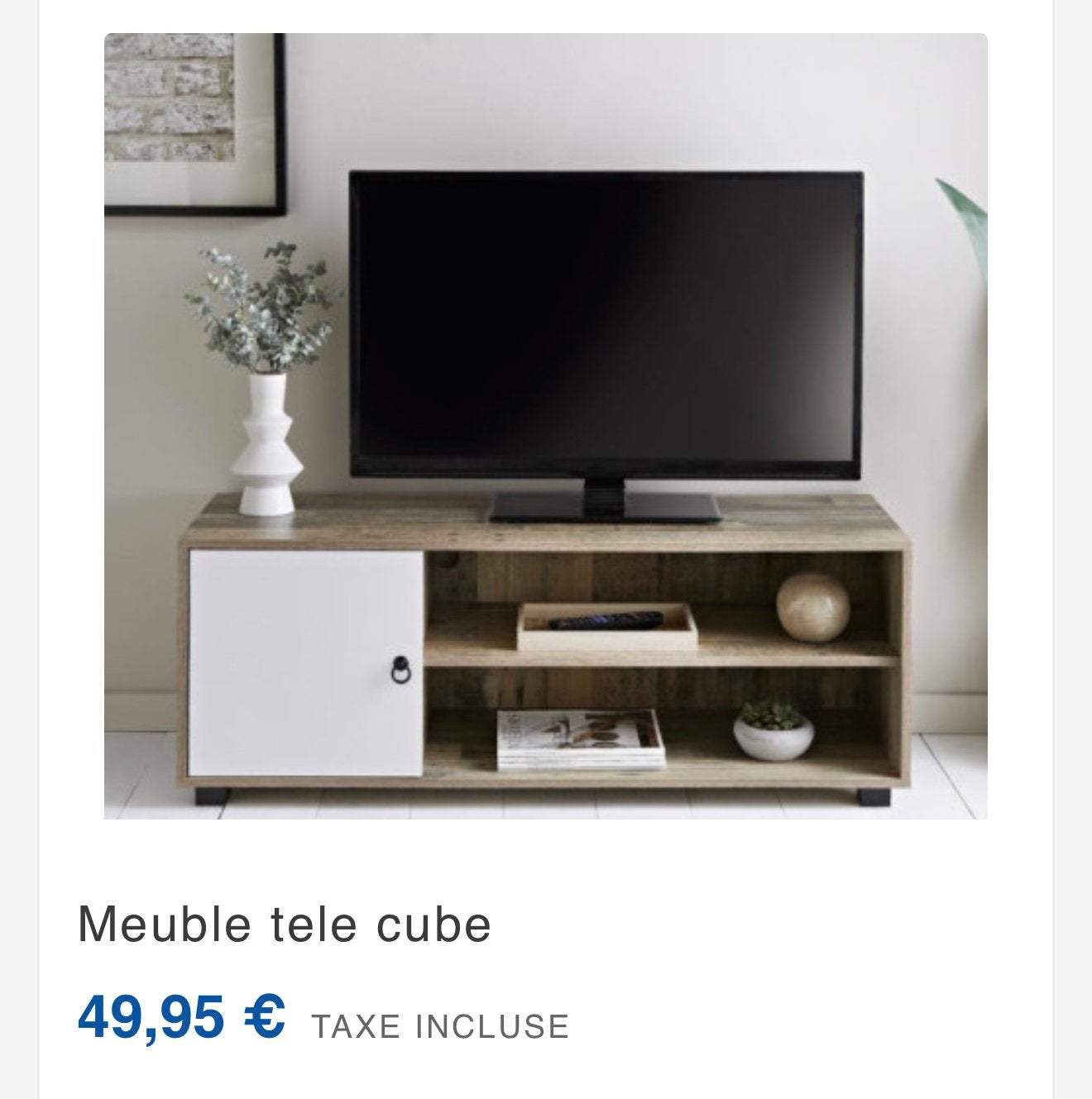 Meuble tv et table basse, Enlèvement, Comme neuf