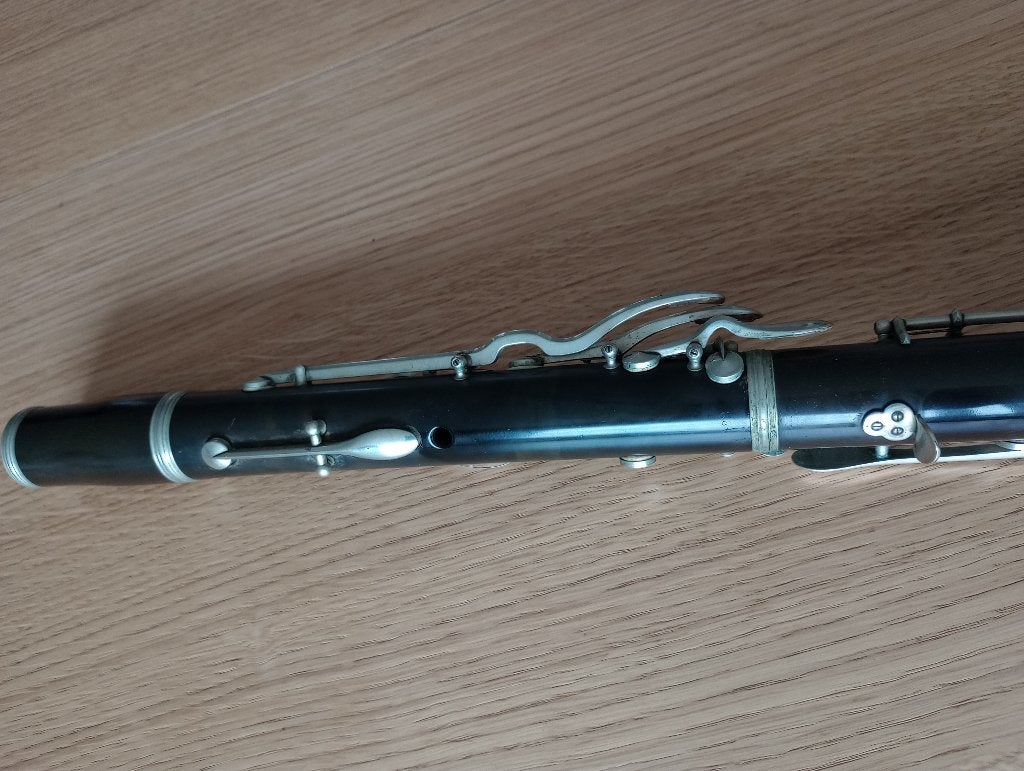 Oude klarinet, Muziek en Instrumenten, Bes-klarinet, Kunststof, Gebruikt, Ophalen of Verzenden