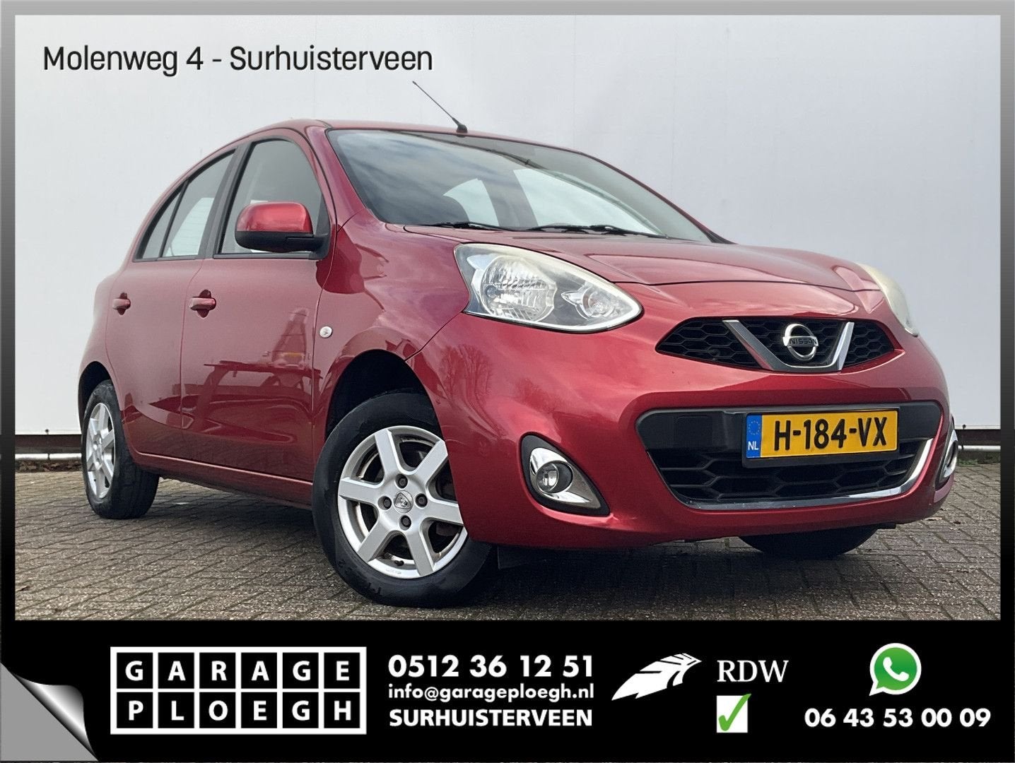 Nissan Micra 1.2 Acenta Airco Cruise Pink Lady, Auto's, Nissan, 115 g/km, Handgeschakeld, Electronic Stability Program (ESP), Stadsauto
