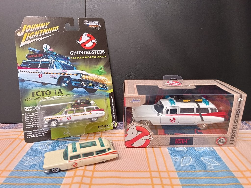 Ghostbusters - Cadillac - ECTO - Ectomobile - Hot Wheels, Verzamelen, Ophalen of Verzenden, Zo goed als nieuw, Film, Overige typen