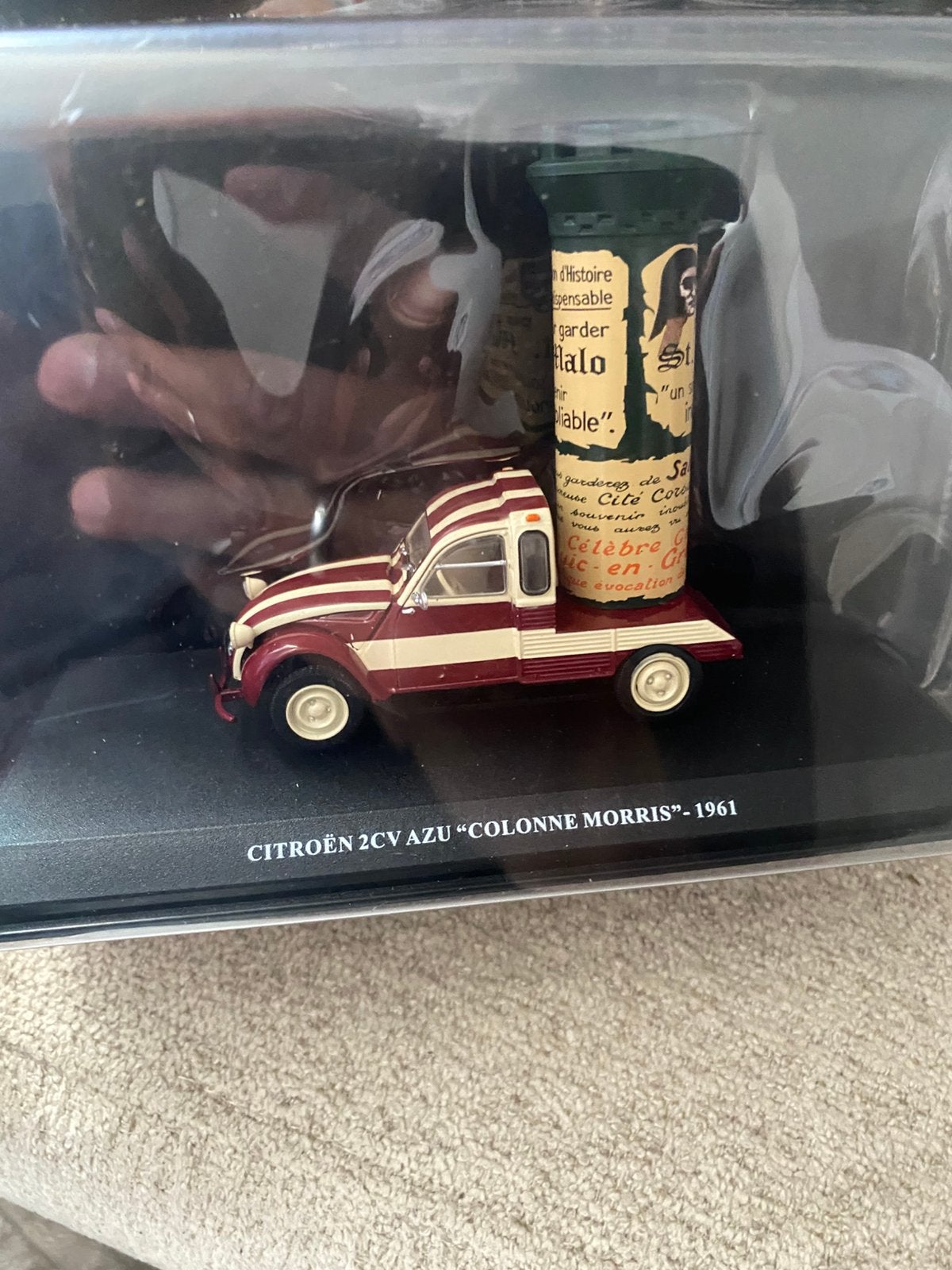 Citroën 2cv azu column Morris 1961 1:43, Ophalen of Verzenden, Zo goed als nieuw
