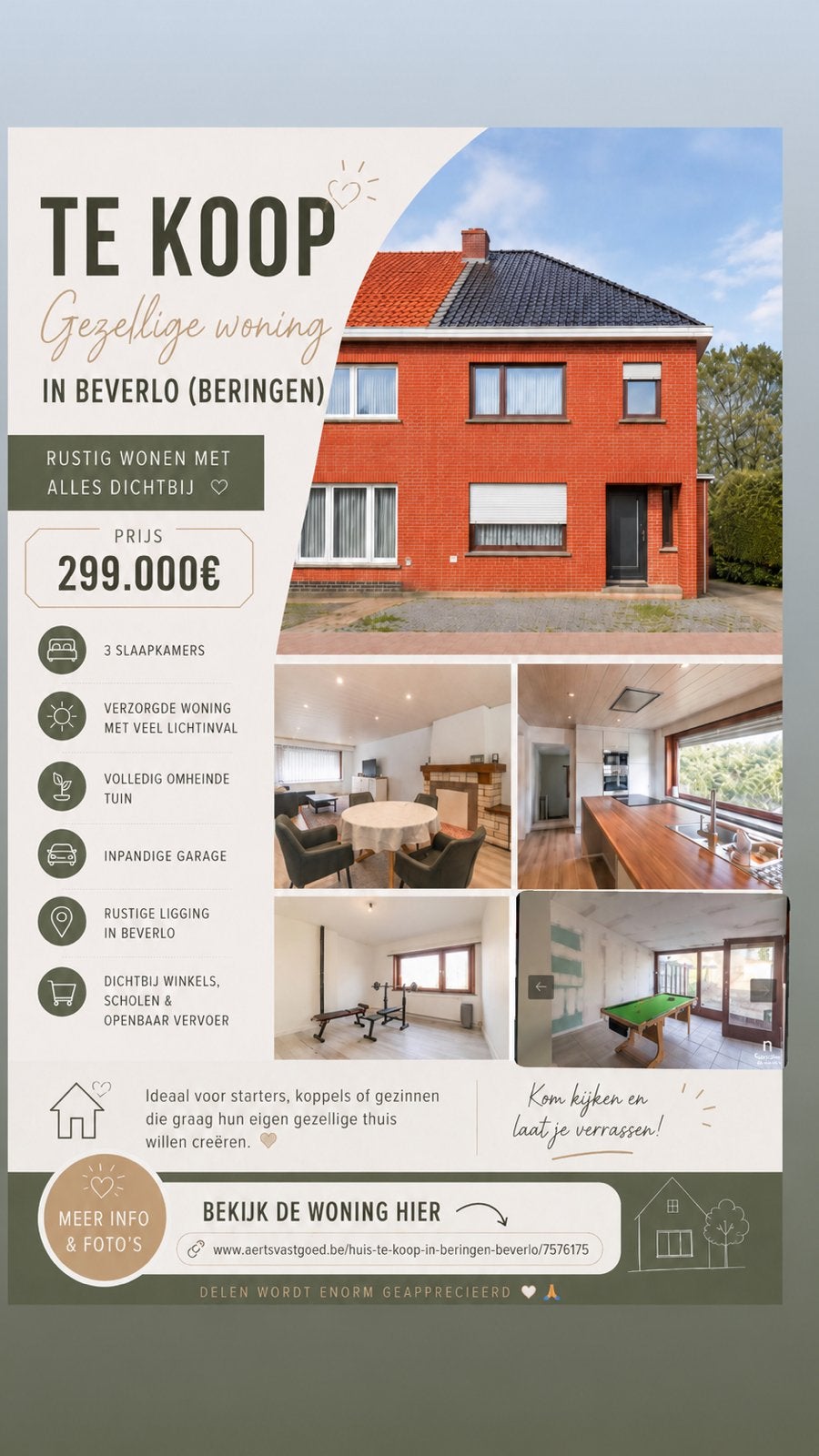Huis te koop/ prijs verlaagd, Immo, Provincie Limburg