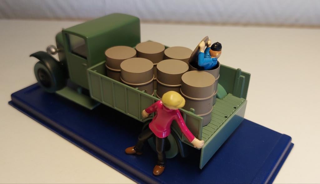 Voiture TINTIN Atlas 1/43 'Le camion avec de l'opium 1930' ?, Enlèvement, Tintin, Comme neuf, Statue ou Figurine