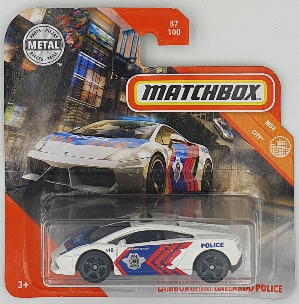 Matchbox - Lamborghini Gallardo Police, Hobby en Vrije tijd, Modelauto's | Overige schalen, Zo goed als nieuw, Auto, Verzenden