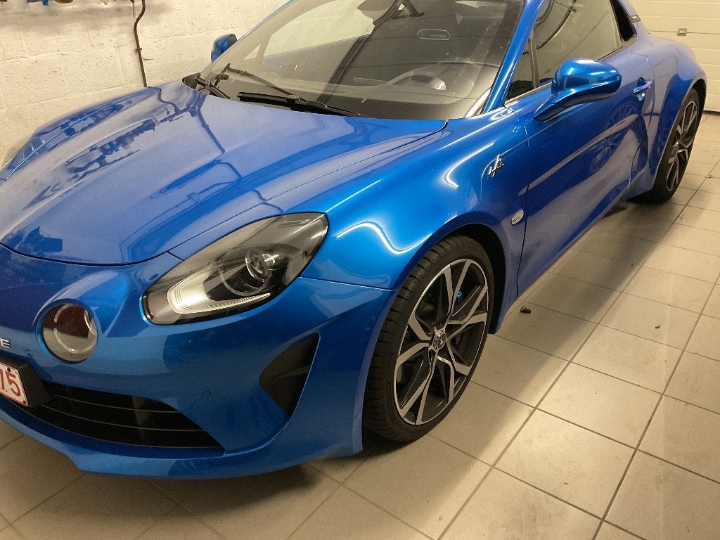 4 originele SERAC velgen ( ALPINE A110 ) met winterbanden., Autos : Pièces & Accessoires, Enlèvement, Pneus hiver, Jante(s)