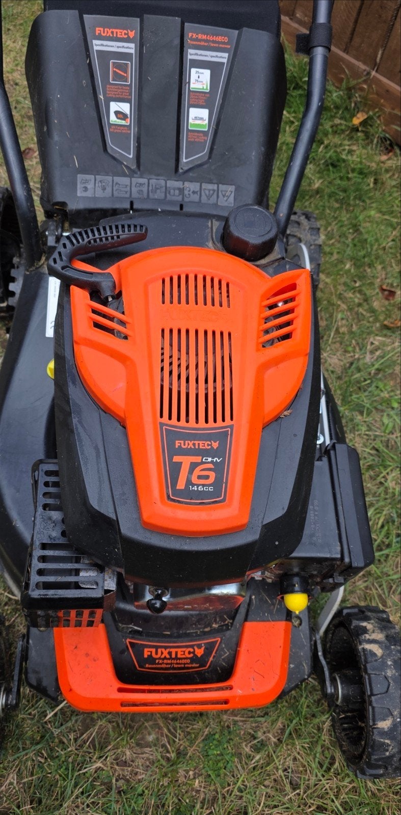 FUXTEC 3in1 Benzine Grasmaaier (model FX-RM4646ECO),, Ophalen, Zo goed als nieuw, Opvangbak, Benzine-grasmaaier