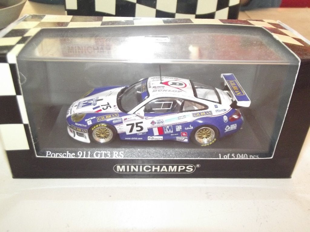 Porsche 911 GT3 RS - 24h du Mans 2004, Hobby en Vrije tijd, Modelauto's | 1:43, Ophalen of Verzenden, Zo goed als nieuw, Auto