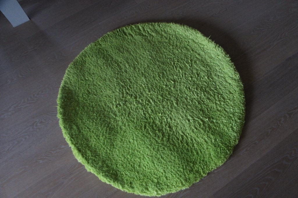 Tapijt - Rond, Huis en Inrichting, Ophalen, Groen, Rond