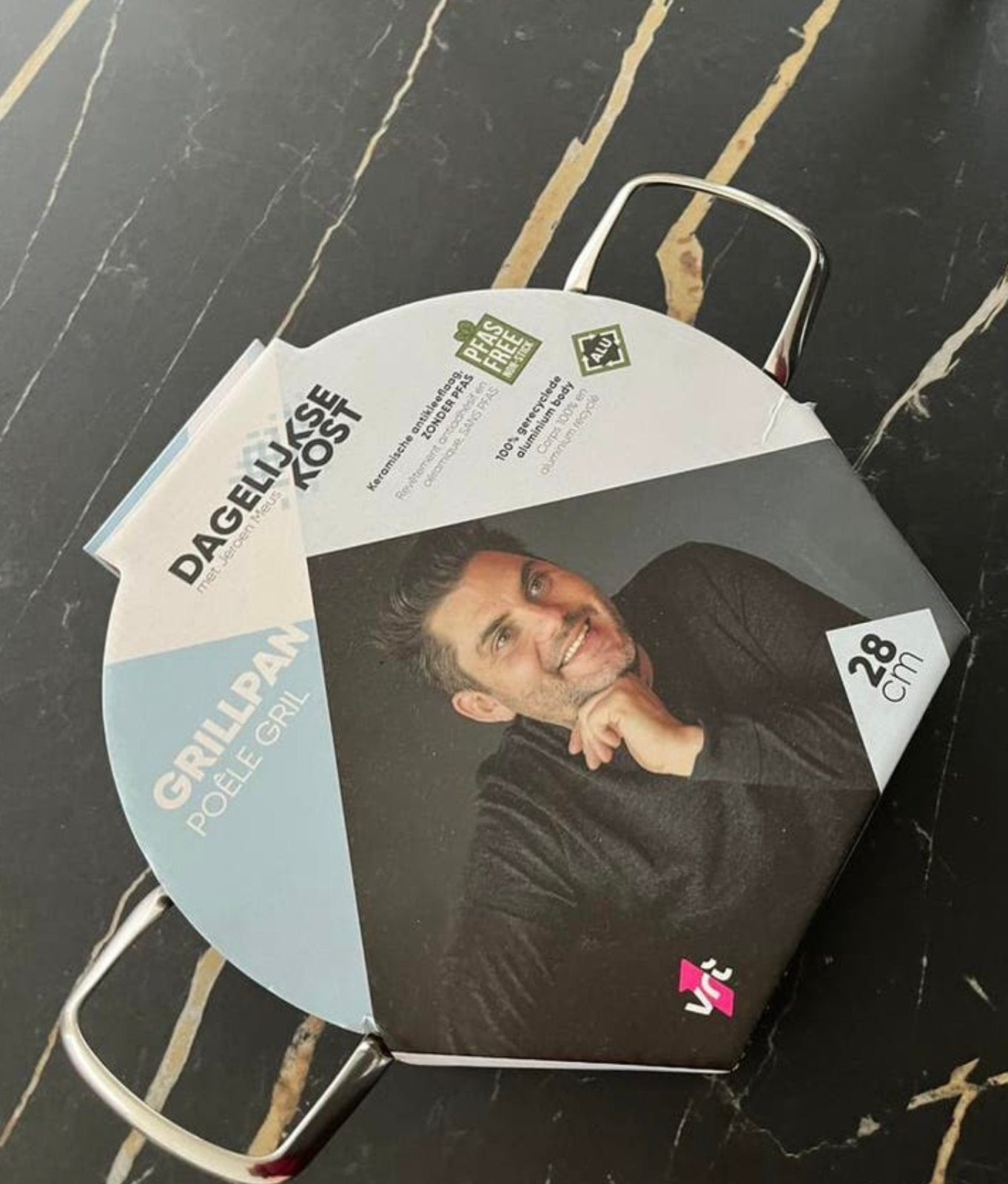 Grillpan Jeroen Meus - Greenpan, Overige typen, Ophalen of Verzenden, Keramische plaat, Nieuw